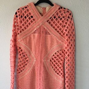 NEVER WORN! Coral Party Dress with detail/cutout💗